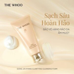 THE WHOO - Sữa rửa mặt SRM Whoo Vàng mẫu mới 100ml EXP 20280331 - Image 1