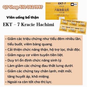 Viên uống bổ thận EKT-7 Kracie Hachimi - 252 viên - Japan - Date 10/2027 - Image 4