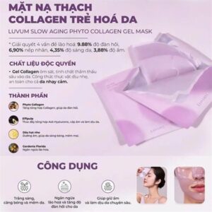Mask Thạch Luvum Chống Lão Hóa - 5ea - TÍM - Hộp - Image 2