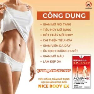Viên uống giảm mỡ bụng gừng đen Nice Body Ex - Japan - EXP 202607 - Combo 3 - Image 2