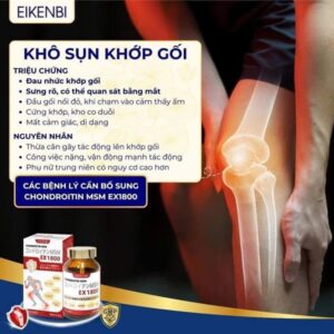SALE - Viên bổ xương khớp Chondroitin MSM EX1800 Eikenbi💖 - Japan - EXP 202606 - Hộp - Image 4