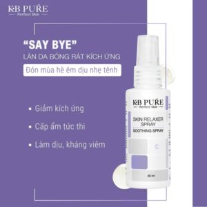 KB Pure - Skin Relaxer Spray 60ml - Phục Hồi - Dịu Da Khẩn Cấp - 63$ - Hộp - Image 3
