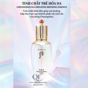 THE WHOO - Nước Thần Tinh Chất Tái Sinh Hoa Hiên $150 - 150ml - CHEONGIDAN ILLUMINATING REFINING ESSENCE-EXP 202808 - Image 4
