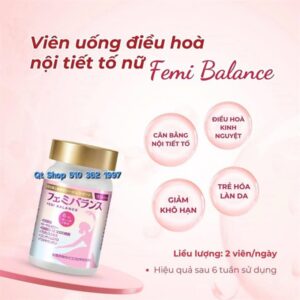 Viên uống điều hòa nội tiết tố Femi 60 viên - Japan - EX 202607 - Image 2