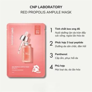 Mask CNP - Keo Ong Đỏ - Màu Hồng - Phục hồi, Chống lão hóa - 10ea - Image 3