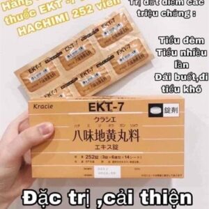 Viên uống bổ thận EKT-7 Kracie Hachimi - 252 viên - Japan - Date 10/2027 - Image 2