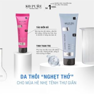 KB Pure - Mask Thải Độc - Hồng - Da thường, nhạy cảm (Sale - bị xì ở đầu tuýp) - Image 3