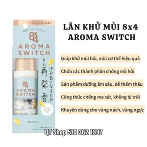 Lăn khử mùi Aroma Switch Roll-on Island - Màu Xanh dương - Japan - Image 3