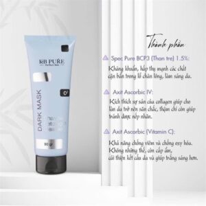 *KB Pure - Dark Mask DetoxygenMask Thải Độc - Xanh - Da dầu mụn - Hộp - Image 4