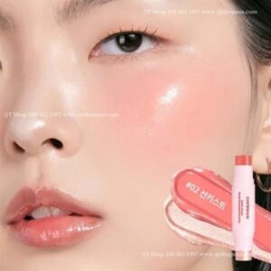 Thỏi má hồng 2 đầu Coringco Glow Touch Rouge - Màu #02 Sunkissed - Image 2
