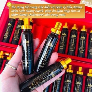 Nước Đông Trùng Hạ Thảo DTHT Royal vegetable worms Gold- Set 20 ống Thủy Tinh - Hộp - Image 4