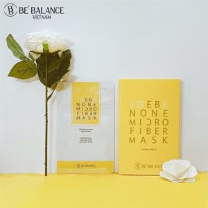 BEBALANCE - IDEBENONE MICROFIBER Mask Màu Vàng - Trắng Da - 10 ea - Hộp - Image 1