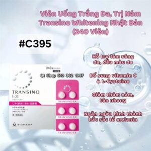 Viên Uống Transino EX - 240 viên mẫu mới - Japan - Date 08/2027 - Hộp - Image 2