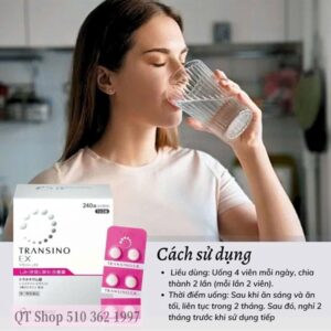 Viên Uống Transino EX - 240 viên mẫu mới - Japan - Date 08/2027 - Hộp - Image 4