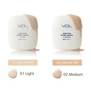 VDL Cover Stain Natural Liquid BB SPF50+ PA+++ 50ml - Tông số 1 - Date 03/2027 - Image 5