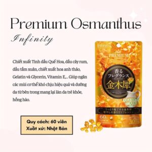 Viên Uống Thơm cơ thể Infinity Hoa Quế Màu Vàng Japan- 60 viên = 30 ngày - EXP 202611 - Image 1