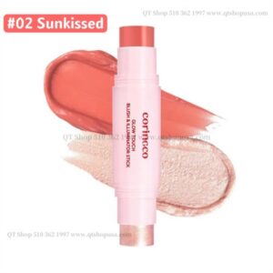 Thỏi má hồng 2 đầu Coringco Glow Touch Rouge - Màu #02 Sunkissed - Image 1