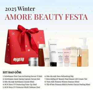 LIMIT 2 SET - Set Mini Tổng Hợp Amore Sulwhasoo Hera - 9 món + Túi - EXP 202611 - Image 1