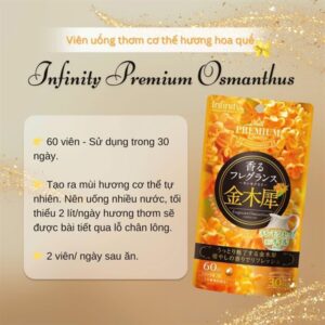 Viên Uống Thơm cơ thể Infinity Hoa Quế Màu Vàng Japan- 60 viên = 30 ngày - EXP 202611 - Image 2