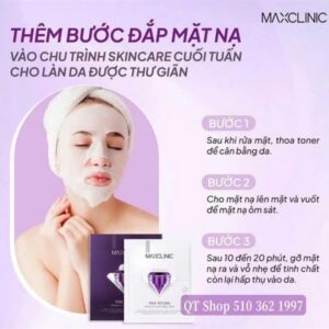 Mask giấy MaxClinic Dưỡng Trắng - 4ea - Image 3